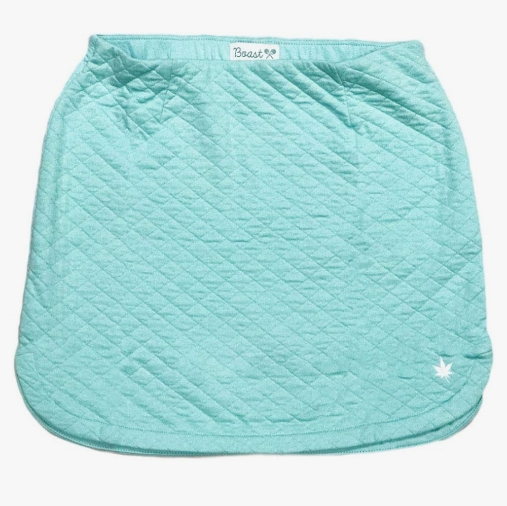 Boast Quilted Tennis Skirt. Size Small. Aqua